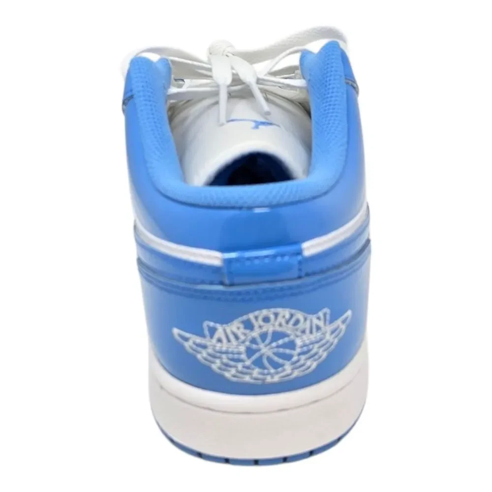 Nike Air Jordan 1 Low SE UNC Legend Blue White Patent FZ2138-114 Men Size's